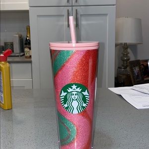 Starbucks 2020 holiday tumbler glitter